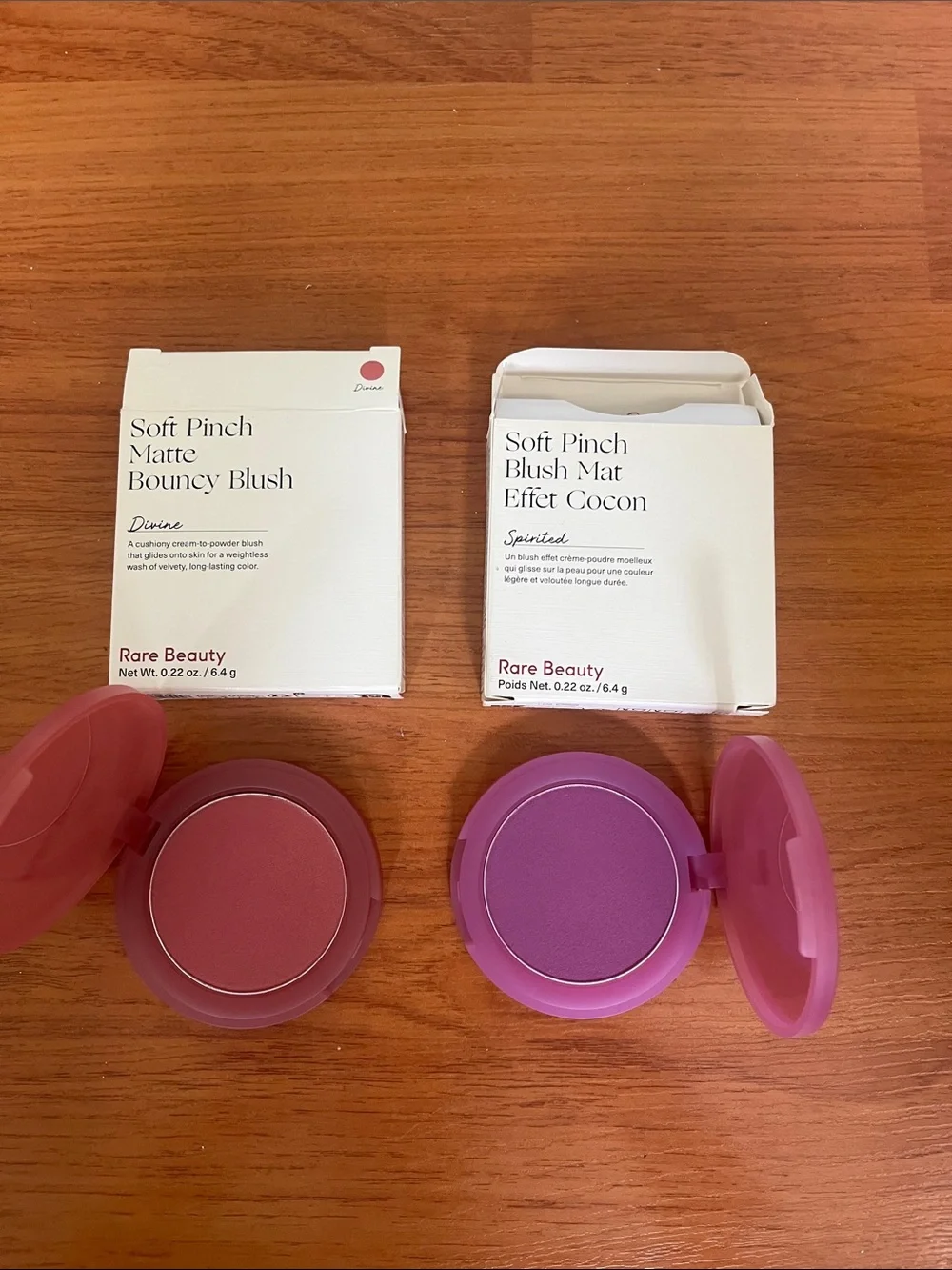 Rare Beauty Soft Pinch Matte Bouncy Blush Duo — in shades Spirited & Divine